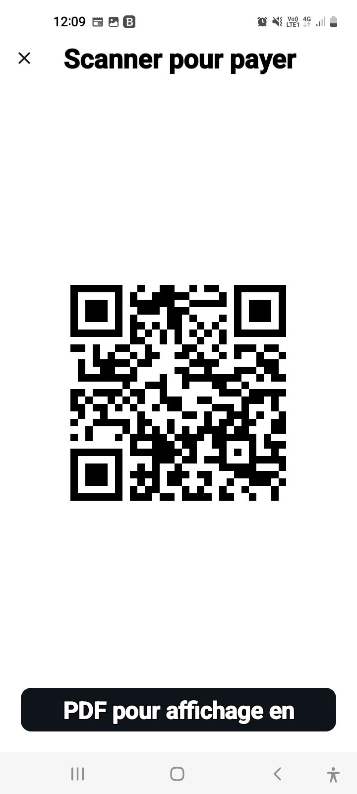 Scanner pour payer 68 euros